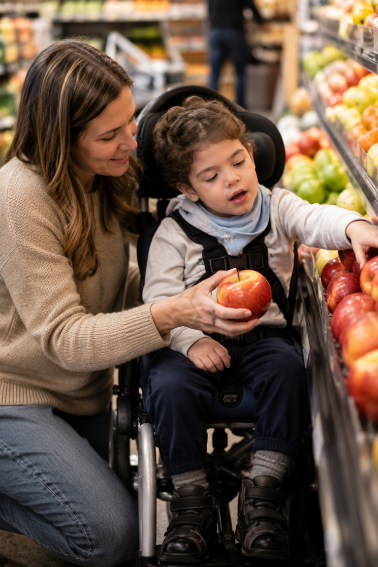 encouraging language during shopping