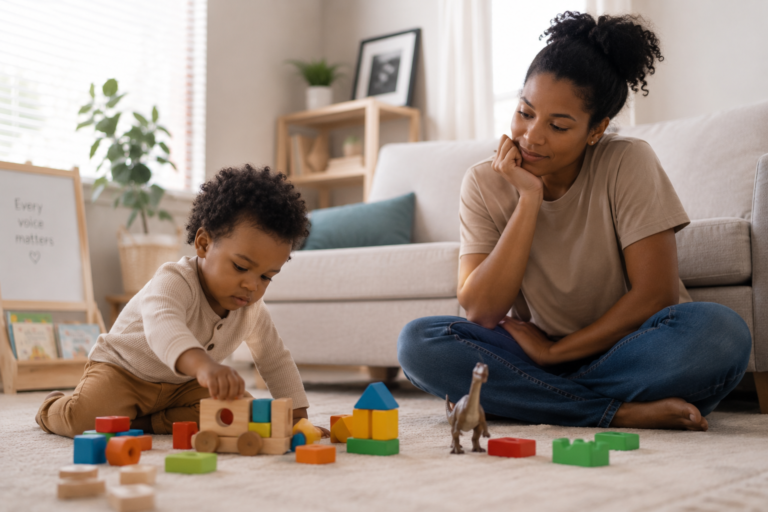 parent considering child speech therapy