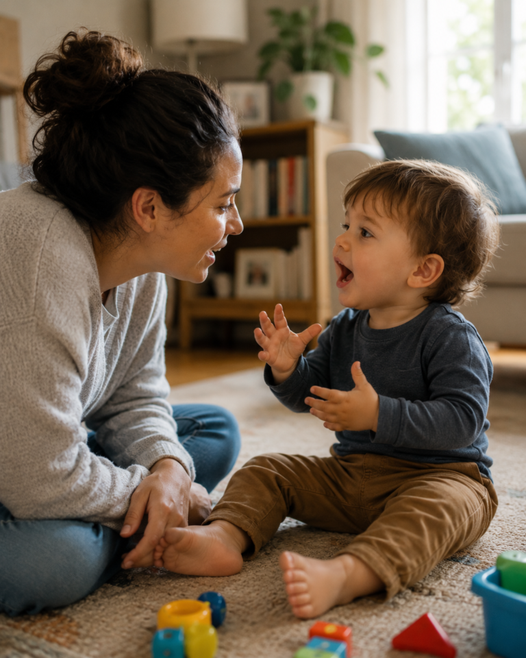 toddler gesturing language fluency delay