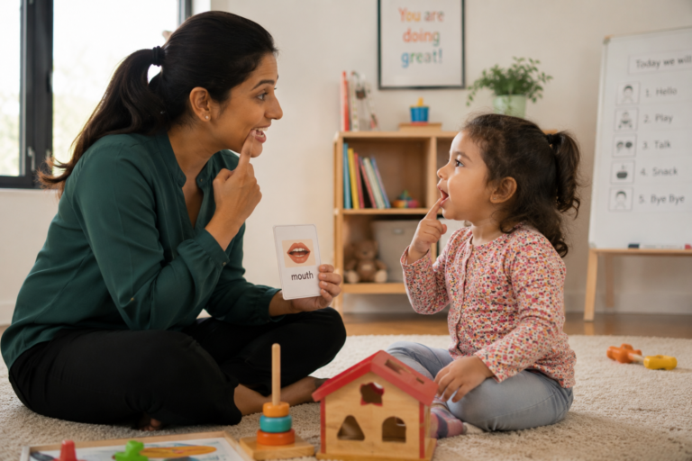 young boy speech evaluation