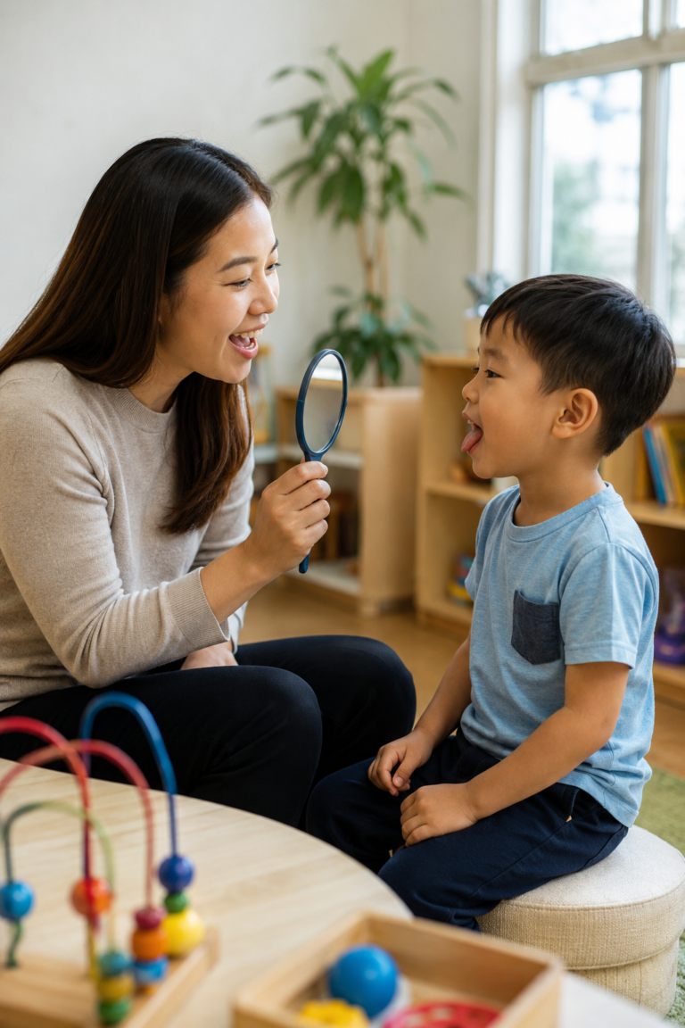 speech clarity and oral motor delay child