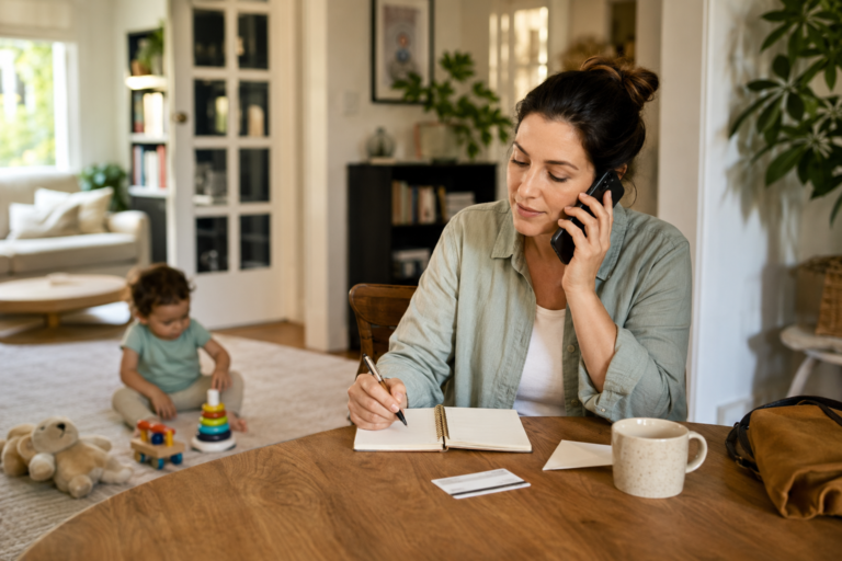 Parent calling to check insurance coverage for toddler speech therapy
