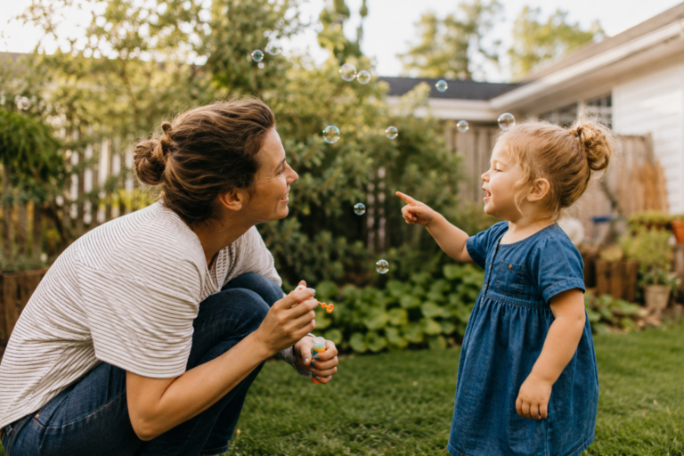 parent using gentle speech prompting and language modeling at home