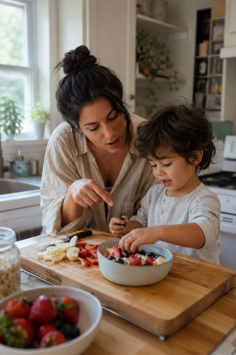 modeling language during family routines
