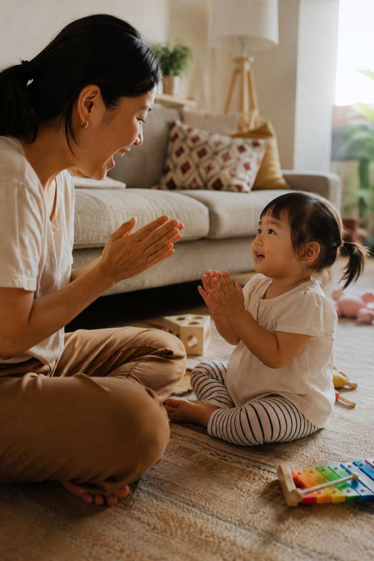 music and speech development parent child